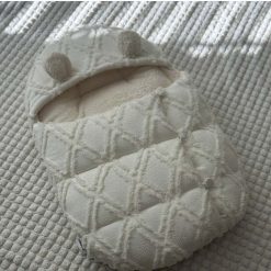 دورپیچ نوزادی بیبی آریا (کتان و خز نرم)